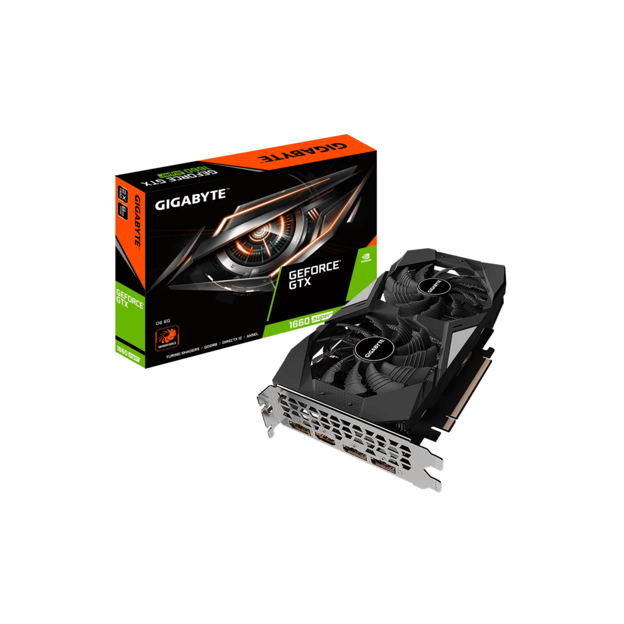Gigabyte GTX 1660 Super DDR6 6gb Graphics Card GV-N166SD6-6GD Gigabyte GTX 1660 Super DDR6 6gb Graphics Card GV-N166SD6-6GD